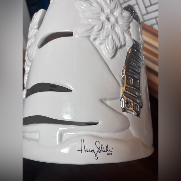 Harry Slatkin & Co Bath & Body Works Snowman Candle Holder Large 3 Wick 2011 BBW - Picture 4 of 7